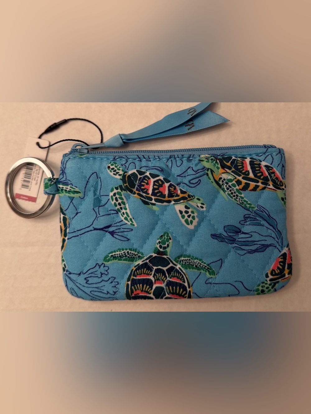Vera Bradley Zip ID Case Sea Turtles and Coral -  NWT